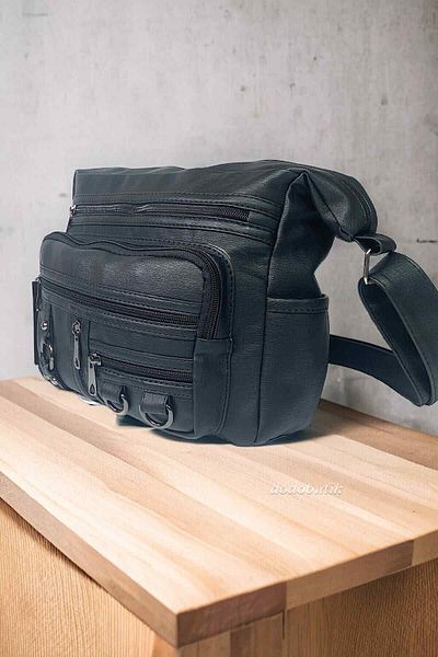 DodoButik Geantă neagră Messenger de damă 