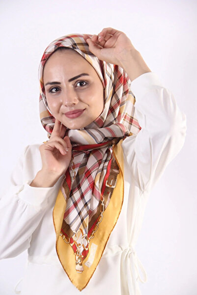 AWAM SILK أوام حرير مقاس كبير إيشارب حرير خالص 100% 110*110