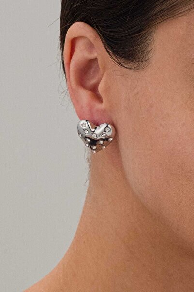 MRK الأقراط النسائية السمين حجر القلب