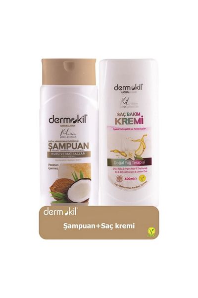 Dermokil 400 ml Coconut Shampoo + Conditioner Set of 2