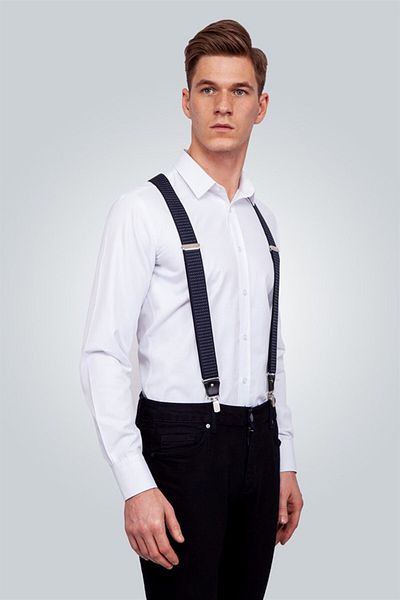 Tudors Ανδρικό λουράκι παντελονιού Navy Blue