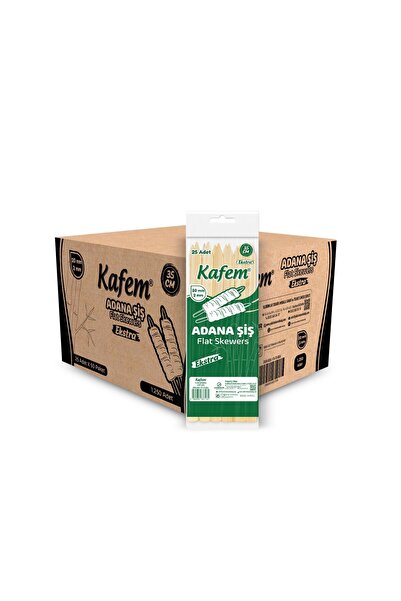 KAFEM Adana Çöp Şiş Ekstra 35 Cm 25 Li X 50 Paket (KOLİ)