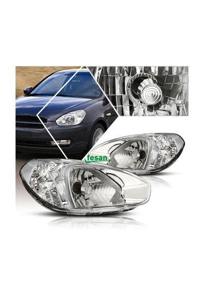 Genel Markalar Hyundai Accent Era Sağ Sol Ön Far Takımı Manuel 2009-2011
