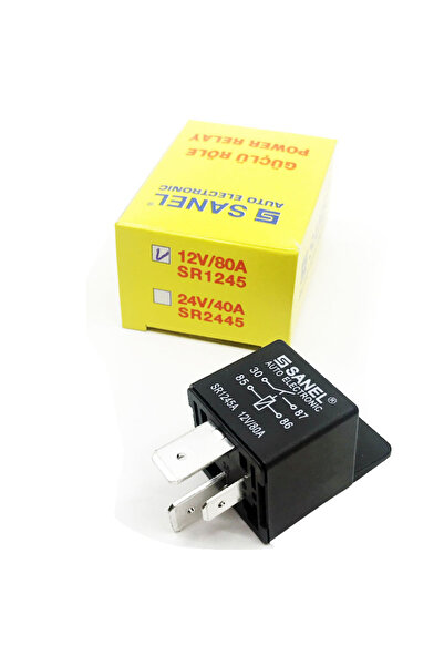 Genel Markalar Sr1245 Güç Rölesi 12V 80A Güç Rölesi Yedek Parçalı Güçlendiril...