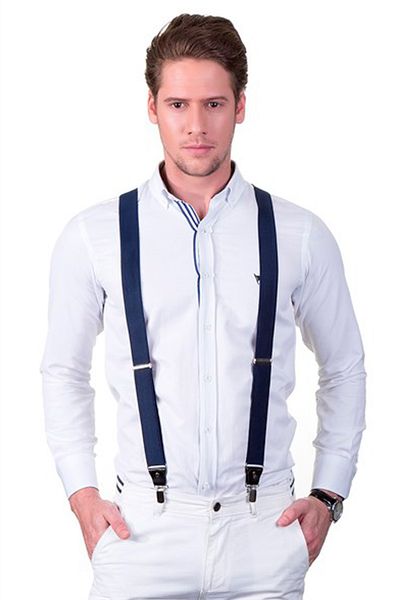 Tudors Ανδρικό λουράκι παντελονιού Navy Blue