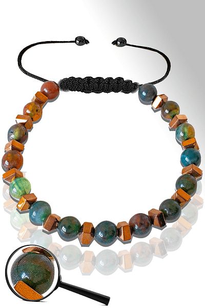 Tesbih Atölyesi Certified Rose Hematite 6 Mm Natural Indian Agate Stone Bracelet - India