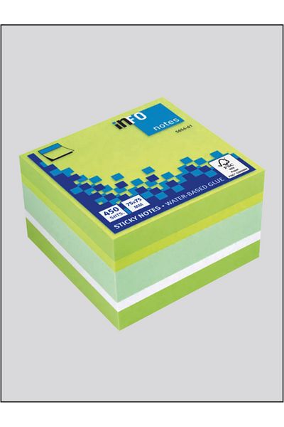 KARADENİZ DİJİTAL info notes 75X75 mm 450 PAGE MIXED COLOR postit, adhesive note paper