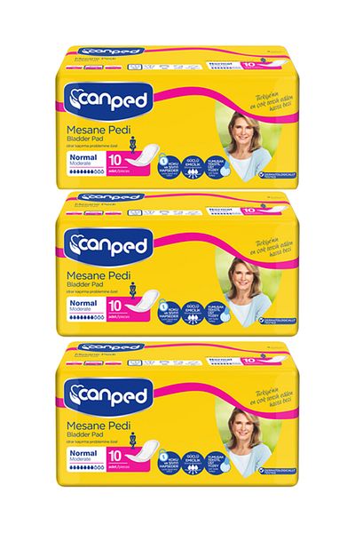 Canped Maternity Pad Normal/Medium (M-Medium) Size 3 Pack 30 Pieces