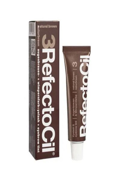 Refectocil No. 3 Dark Brown Eyebrow Paint with New Packaging