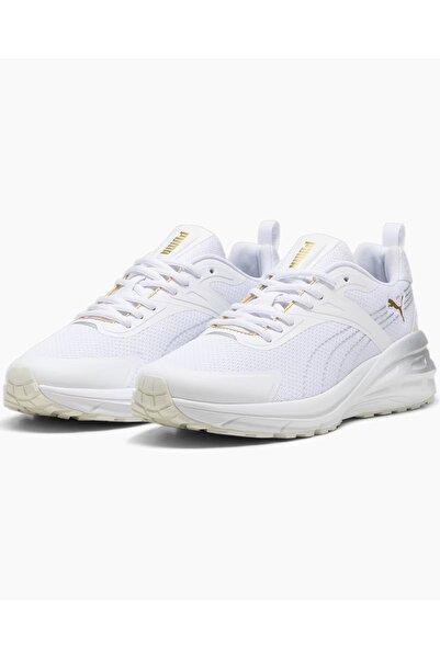 Puma Men Hypnotic Metallic Shine Lace Up Running Shoes, White