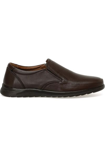 Polaris 106726 GENUINE LEATHER 5 POINT BROWN MEN'S SHOES