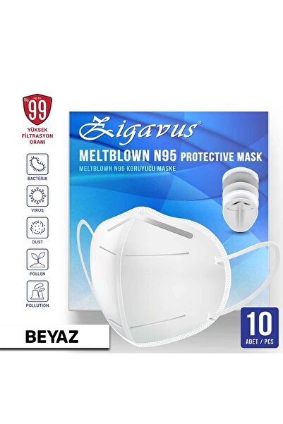 Zigavus Meltblown Koruyucu N95 Maske 10 Adet