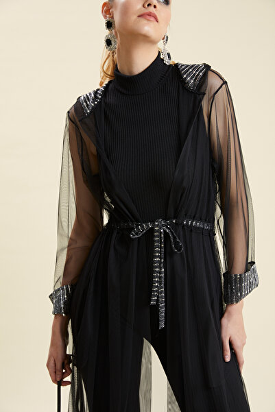 VERDA Tunica din tul cu gluga