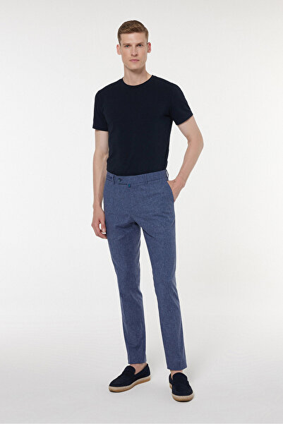 Andrea Nicolotti Pantaloni din stofă albastră 2728-1L