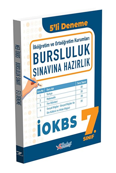 Berkay Yayıncılık 7.SINIF İOKBS BURSLULUK SINAVINA HAZIRLIK DENEMESİ