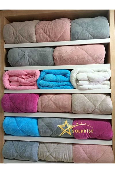 GOLDRİSE Double 63 Wire Luxury Double Sided Welsoft Cotton Silicone Quilt 195 X 215 Gift Product