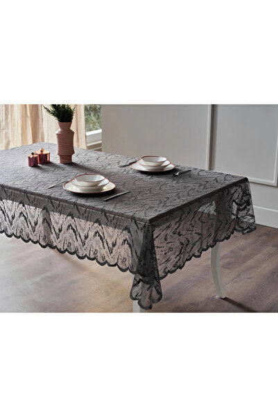 Doqu Home Croco Masa Örtüsü Antrasit