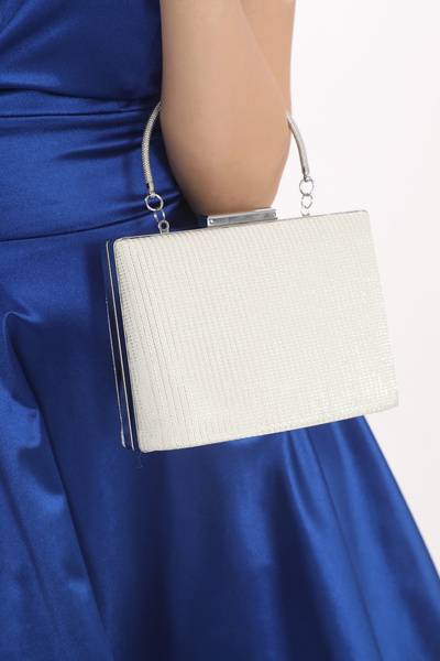 womenacs Pearl Color Breast Patterned Women's Evening Dress Clutch Portfolio Bag