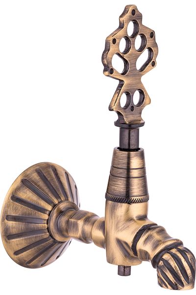 İSAOĞLU YAPI Antique Kurna Tap Antique Gold Bath Tap Antique Brass