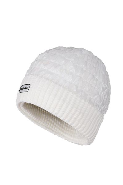 Fonem Unisex Quilted Motiv Beanie Fo 2635 Ecru