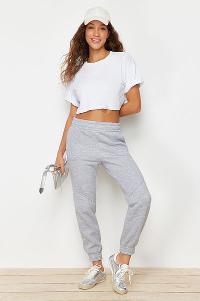 Trendyol Collection Graue gestrickte Jogginghose
