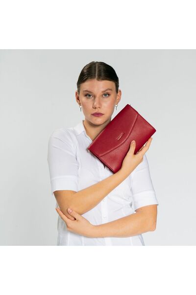 Lazarotti Bologna Leder Clutch Tasche Leder 23 cm