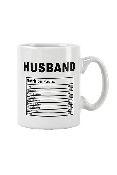 qoeuyl boutique كوب مطبوع عليه هدية عيد الحب من Husband Nutrition Facts