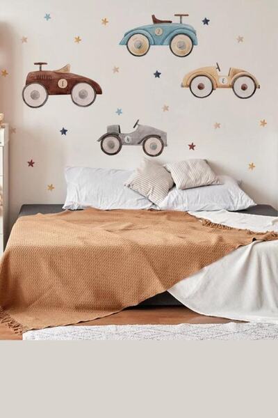 sanatıbedi Autocolant de perete pentru cameră pentru copii cu tematică Cars A...