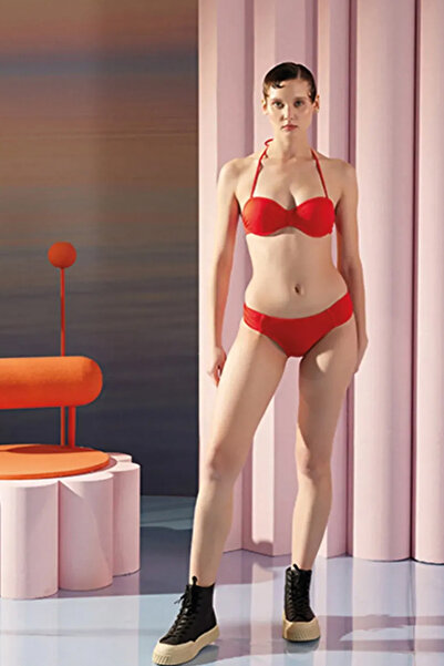 Sunlife Kaplı Kırmızı Bikini Takımı