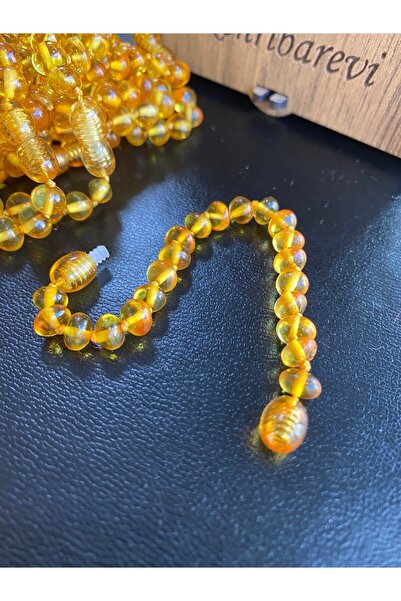 KEHRİBAREVİ KARAMAN Sertifikalı Damla Kehribar Bebek Bileklik