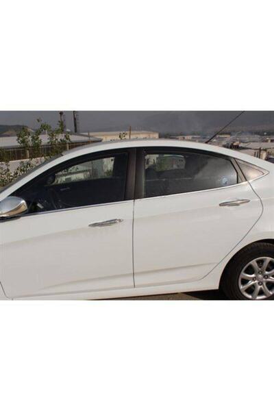 OTOTUNING53 Hyundai Accent Blue Krom Cam Çıtası 6 Parça 2011 ve Üzeri