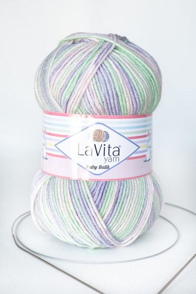 LaVita Yarn Baby Batik Hand Knitting Yarn Taka Yarn (by08-mor Green)