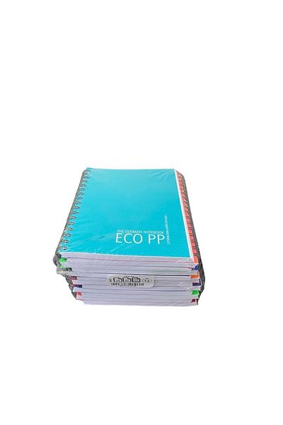 Gıpta Eco PP Spiral PP Cover A6 Pocket Size Notebook 60 YpChecked 12 Pieces (1 Pack)