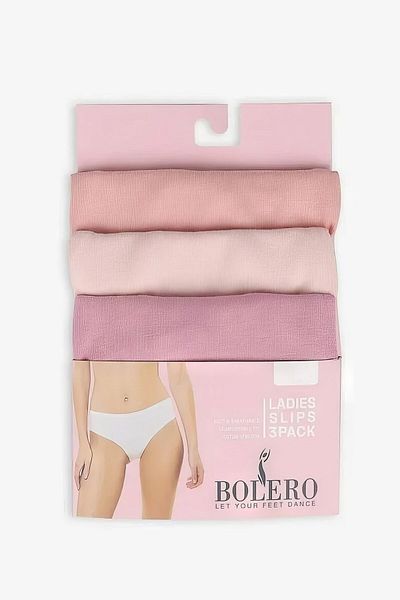 Bolero Pink 3-Piece Women's Slip Panties