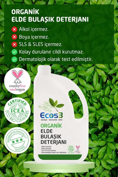 Ecos3 Organik Bulaşık Yıkama Seti (2 x 2,5 lt)