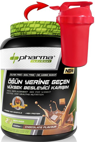 Pharma Nutrition High Protein Chocolate Flavored Nourishing Shake - 20 Servings 1000 Gr, Meal Replacement