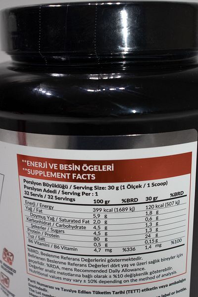 High Nutrition Banana FlavoredWheyProtein - 960gr24 GrProteinPowder