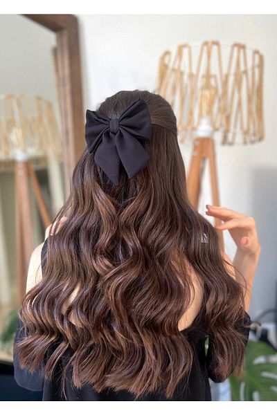 La Vie En Mode Accesoriu Cataramă cu arc negru pentru femei