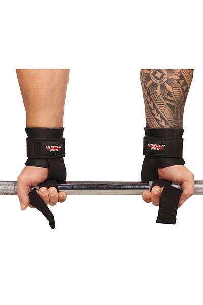 MUSCLE PRO Grip Pro Lifting Strap-Wristband Straps & Weight Strap