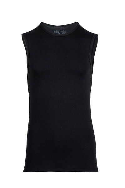 BSM Men's Black Crew Neck Dipcol Modal Undershirt 40603