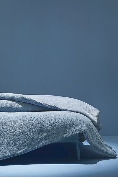 Puffy Mellove Sherpa Single Quilt - Indigo