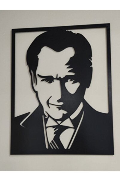 Ahşap Aksesuar Ahşap Mini Boy Atatürk Tablo Duvar Dekoru Duvar Tablo Süsü