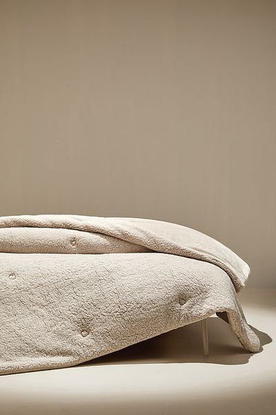 Puffy Mellove Sherpa Single Quilt - Beige