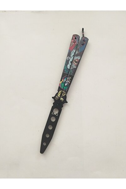 Tactical Line 21 Cm Metal Eğitim Kelebeği Joker Keskin Degildir Çakı Bıçak