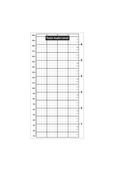 Atacopycenter Αφίσα με Χάρακα Ανάλυσης Στάσης Σώματος