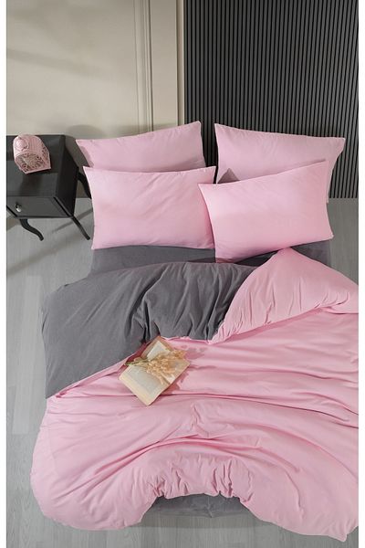 Loyal Home Set cuvertură dublu cearșaf elastic - roz