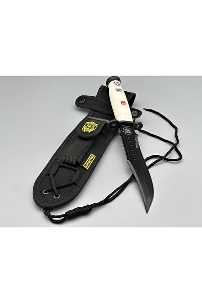 halmak Beyaz-Siyah Model Komando Ve Avcı Bıçağı