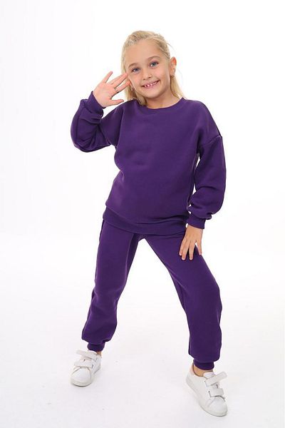 ÖYKÜ KİDS Three Thread Pocket Crew Neck Top and Bottom Set