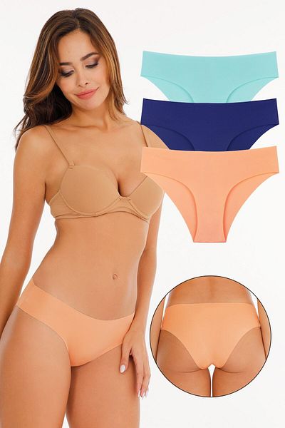 Sensu Γυναικεία εσώρουχα Lycra κομμένα με λέιζερ σετ 3 συσκευασιών