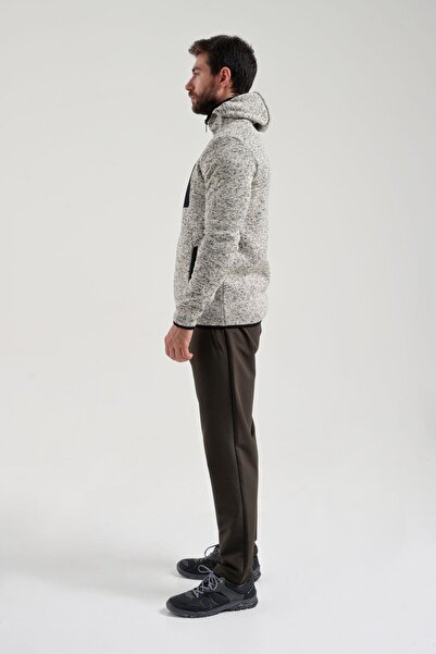 Exuma Erkek Bej Tam Fermuarlı Polar 2312256